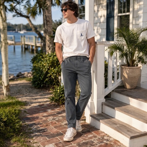chubbies Other - Chubbies Faded Greys Charcoal Pants XXL‎ Stretch Cotton Chinos Twill